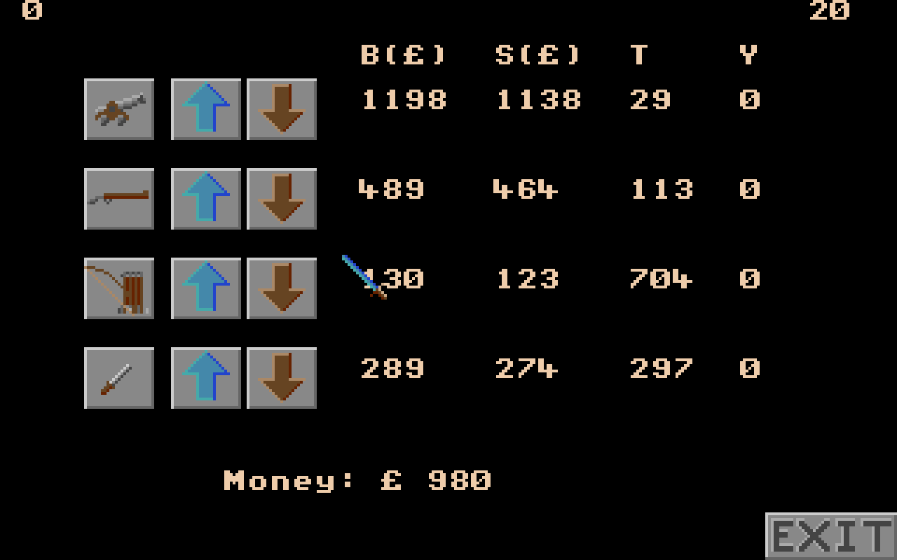 Trader II atari screenshot